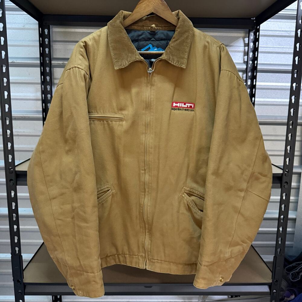 Tri-Mountain Hilti Detroit Style Canvas Work Jacket Quilted Mens XL